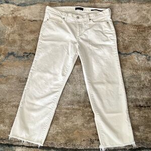 Banana Republic White Cropped Jeans